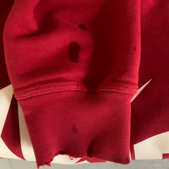 Vintage Nike Air Red Sweatshirt Hoodie - Picture 3 of 4
